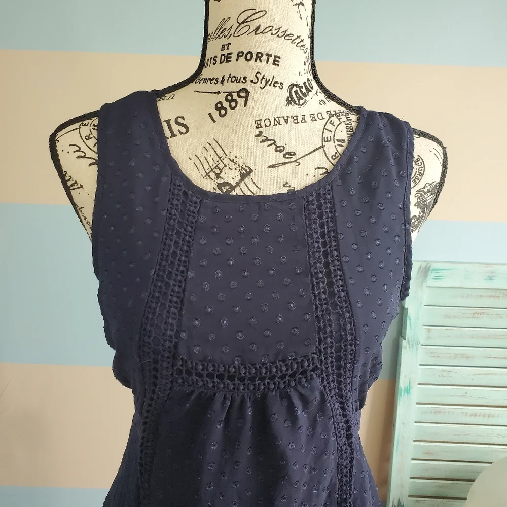 Daniel Rainn Navy Sleeveless Dress - Picture 4 of 7